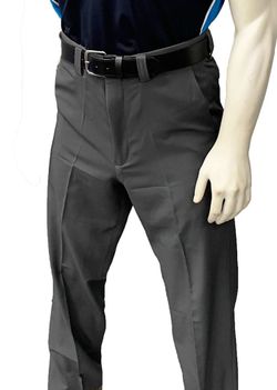 Smitty 4-Way Stretch Flat Front Base Dark Grey Umpire Pants