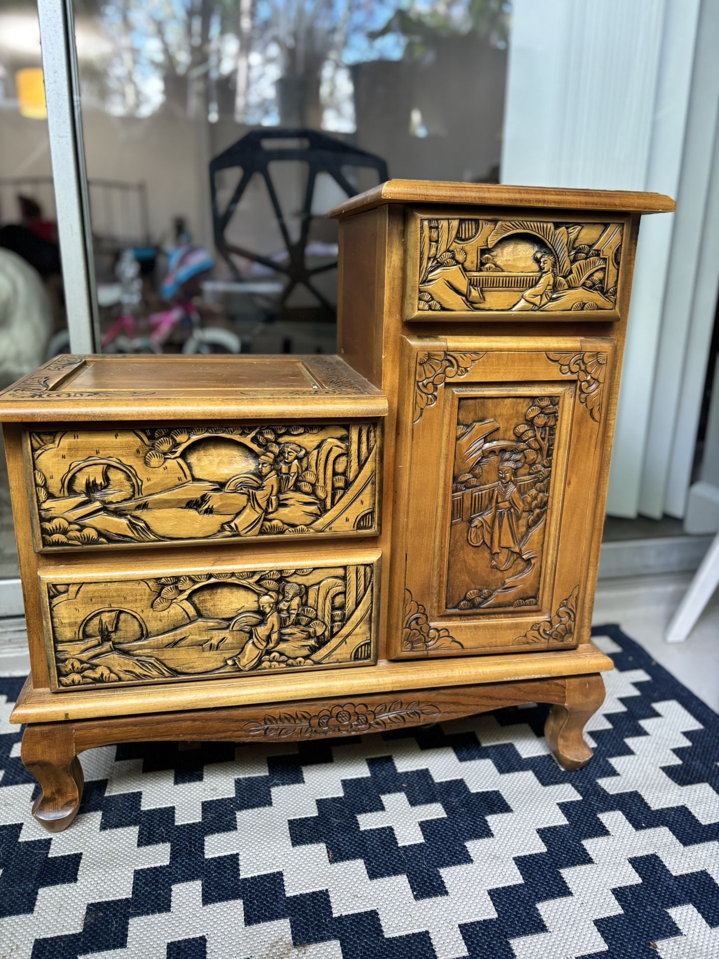 Asian Carved Table 