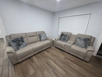Reclining Sofa and Loveseat Set
