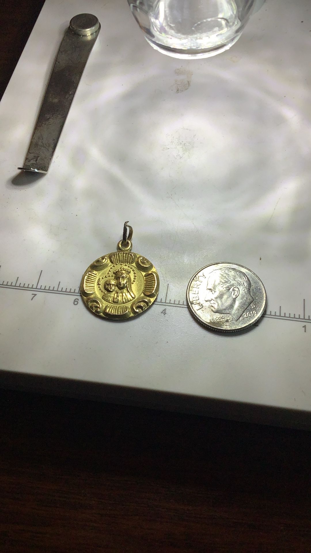 Charm Pendant 12 K Gold 