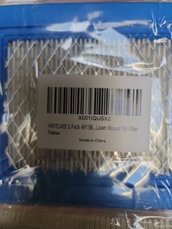Lawnmower filters