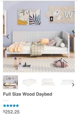 Full Size Wood Daybed - White New in Box