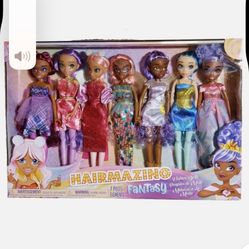 Hairmazing Fantazy 7 Dolls Toy Box 