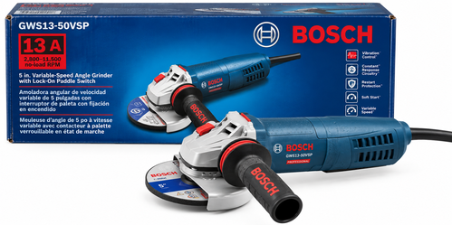 NEW Bosch GWS13-50VSP 5" 13A Variable Speed Angle Grinder