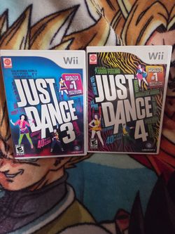 Just Dance 3 and 4 for Nintendo Wii