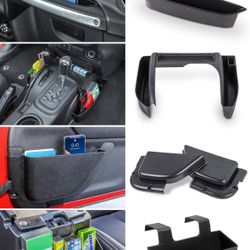 Savadicar 4 Pack Console Organizer for 2011-2018 Jeep Wrangler JK JKU