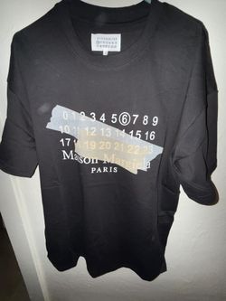 Maison Margiela Tape Design Paris Black T Shirt
