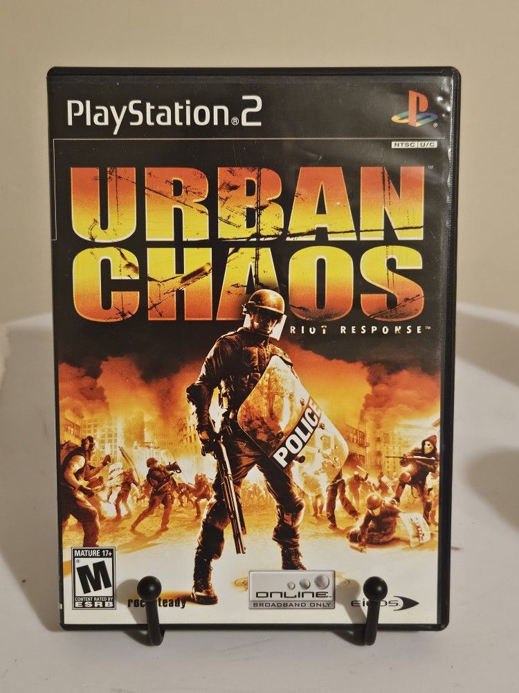 Urban Chaos Riot Response Sony PlayStation 2 PS2 CIB Complete In Box With Manual