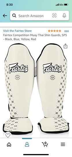 Fairtex Muay Thai Shin Guards Large - New
