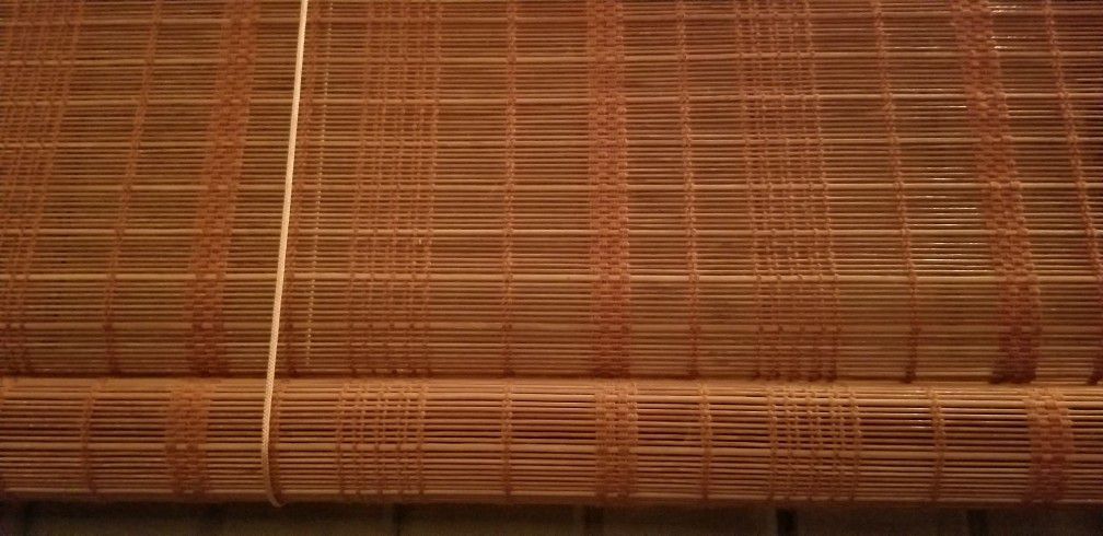Bamboo Window Blind  Like new