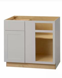 36’ Avondale Blind Corner Base Cabinet in Gray