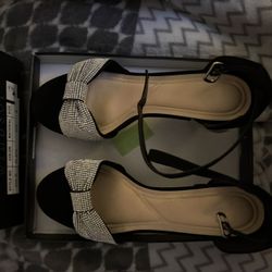 Black Bow Heels 