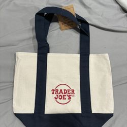 Trader Joes Blue Mini Tote Bag