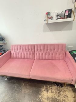 Pink couch