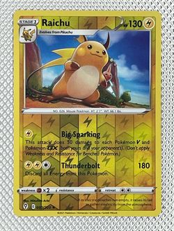 2021 Pokémon Raichu #50/203 Evolving Skies Holo Rare