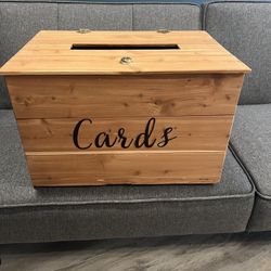 Custom Made Card Box With Lock