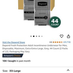 2XL DEPENDS UNDERWEAR BRAN NEW IN PACKAGING