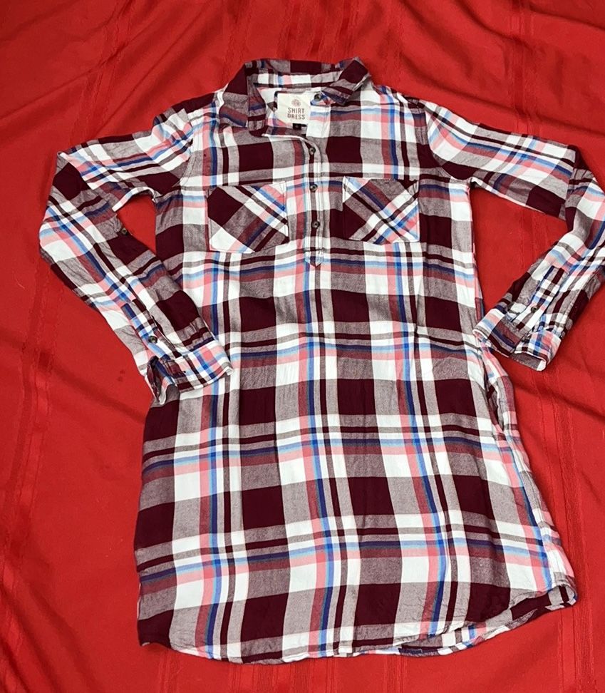 $10 Plaid ‘Shirt Dress’ Size Small