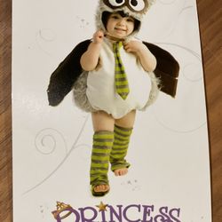 Halloween Costume Little Boy Or Girl Edward The Night Owl Harry Potter Inspired Furry Warm Bodysuit Onesie With Wings Striped Socks Hat Size 12-18M