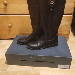Tommy Hilghfiger Black Leather Boots