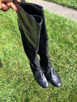 Black Knee-High Boots