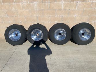 ATV Sand Tires with Polished Aluminum Wheels – Set of 4