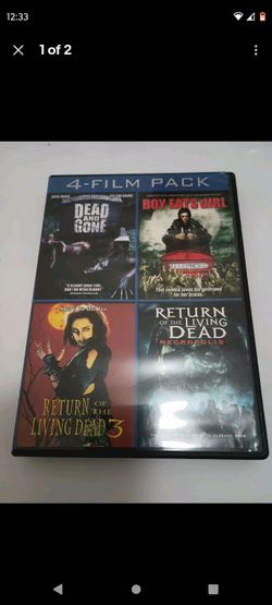4-Film Pack Horror DVD Set Rare Dead and Gone Boy Eats Girl Living Dead Zombie