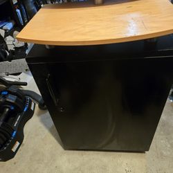 Heavy Storage Cabinet / Stand with Wooden Shelves