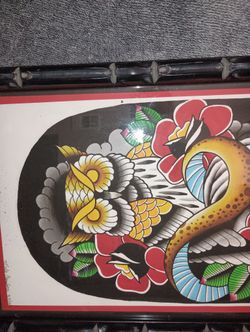 Myke Chamb Watercolor Print In Skateboard Art In A Frame