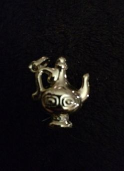 Gold Teapot Pendant New!
