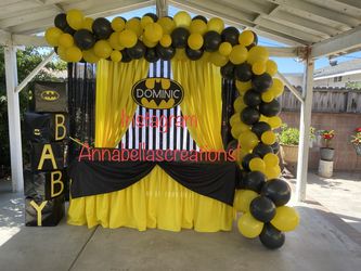 Batman theme party, Batman decoration, party balloons, party decorations