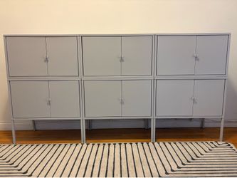 IKEA LIXHULT Metal Cabinets (6) – Clean, Modular Storage