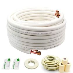 100ft Mini Split Line Set – 1/4” & 5/8” Copper Lines with.