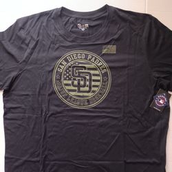 Size 3XL San Diego Padres Men's New Era Black Tee