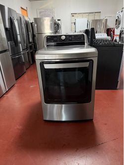 LG gas dryer in perfect working condition, 7.3 cu. ft. capacity. We offer home delivery, installation, and a 3-month warranty.