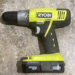 Ryobi 18v Drill And Battery 
