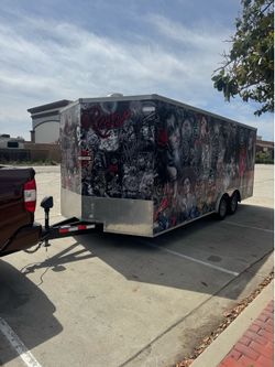 8.5 x 22 cargo trailer enclosed trailer fully insulated fits cars trucks prerunners suv