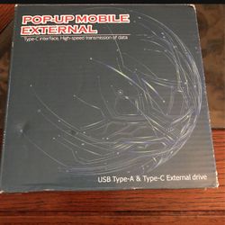 Mobile External Drive USB Type A & C