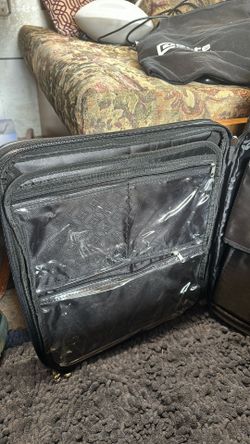 Black travel LUGGAGE.