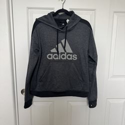Hoodie - Adidas - Men’s - Grey - Size Large