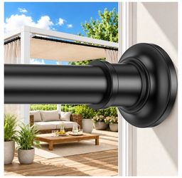 Brand New (30in to 160in) Curtain Rod, No Drilling, Rust Proof, w/ Adjustable Tension Tightener