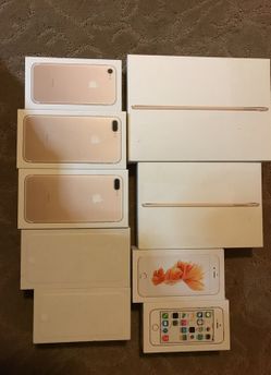 apple iPhone iPad boxes