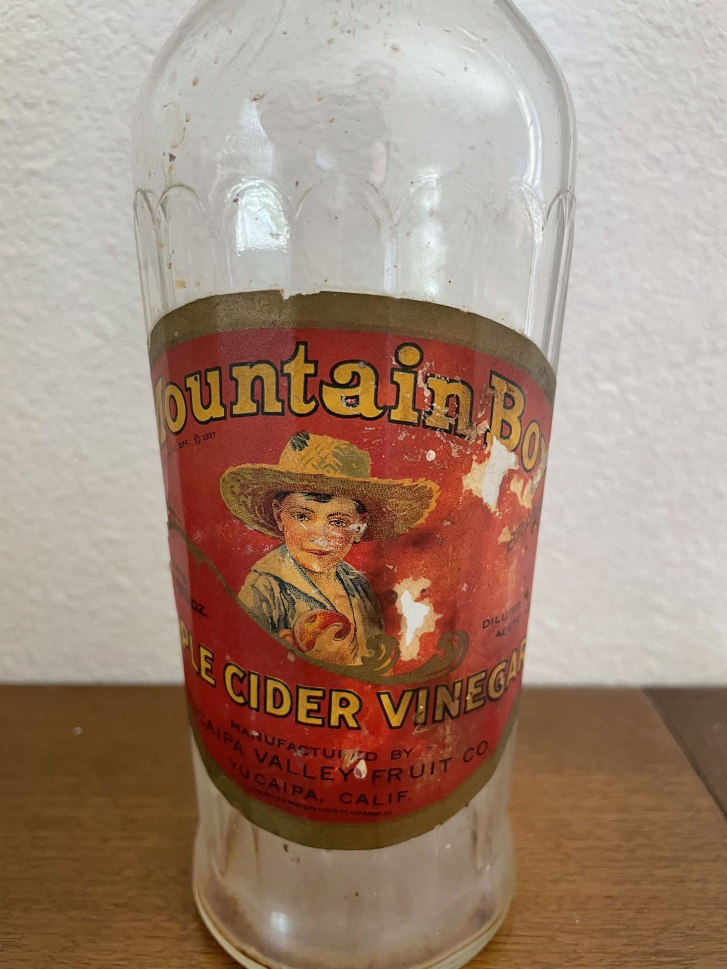Vintage Apple Cidar Vinegar Bottle