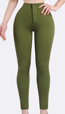 Sol beauty and care  Women's High-Waist Olive Green Leggings