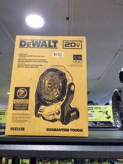 Dewalt 20v XR Brushless Fan (Tool-Only) $120