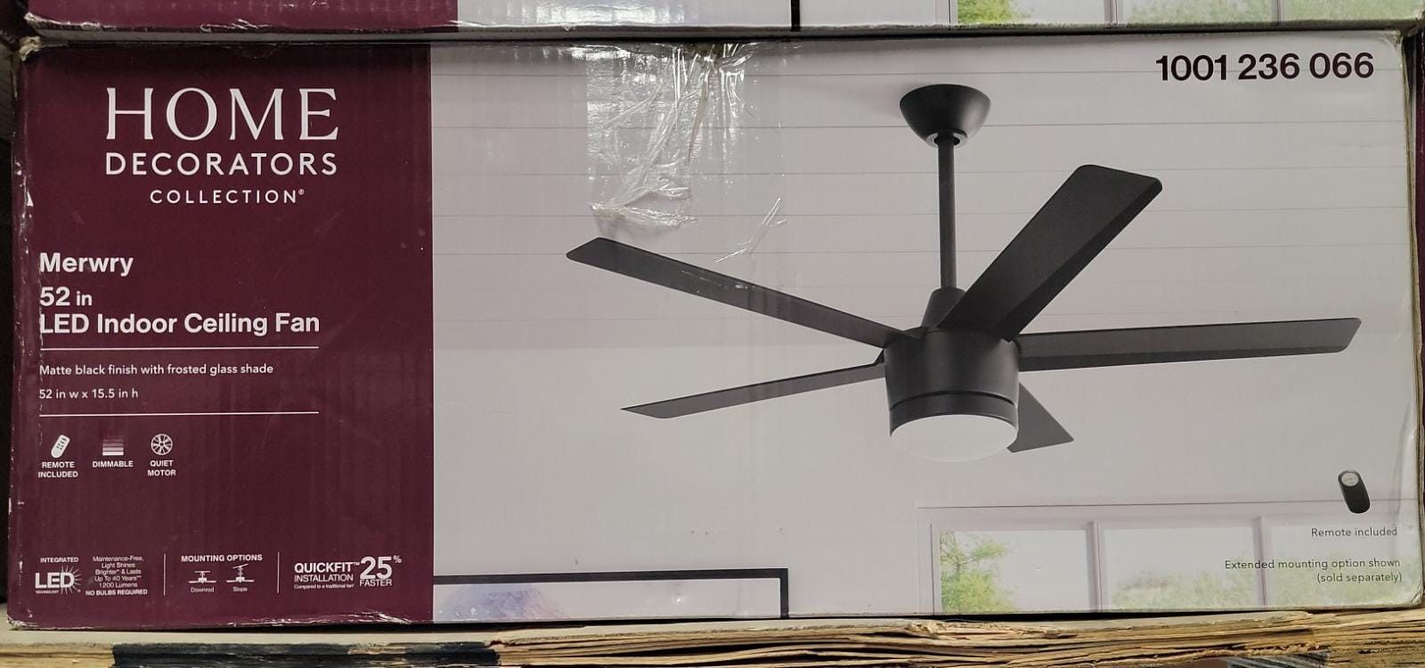 52 Inch Indoor Ceiling Fan