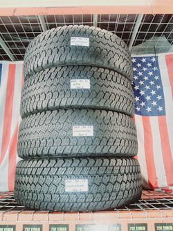 ✅ 4 Used Tires  P265/70R17 GOODYEAR WRANGLER A/TS ALL TERRAIN TRUCK JEEP TYRES 265 70 17