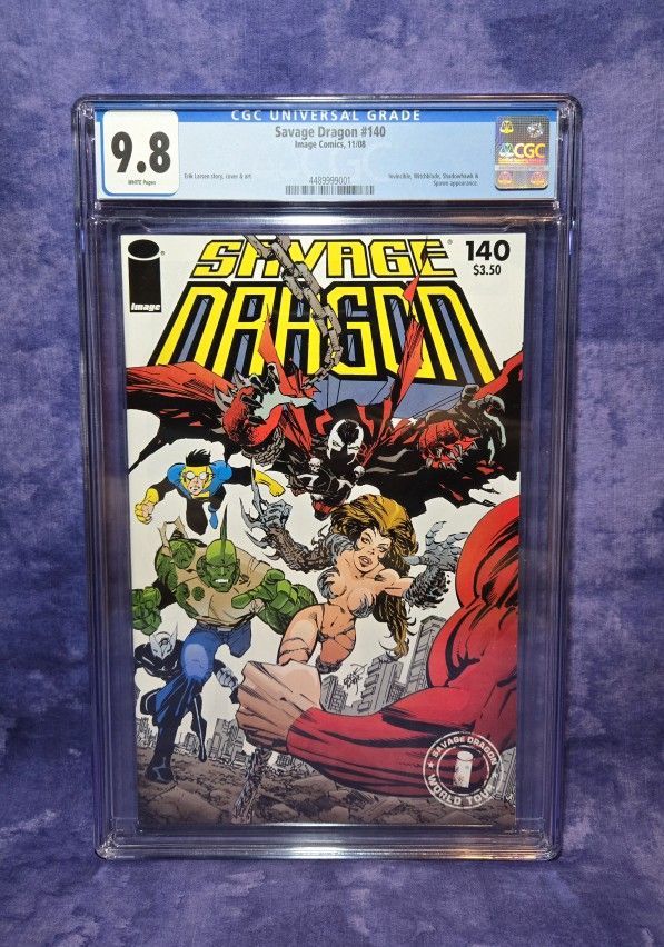 Savage Dragon #140, 2008 • CGC 9.8 • Spawn, Invincible, Witchblade App