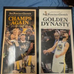 2017 Golden State Worrier News Paper Champs 