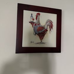 Kitchen Marble And Wood Pictures Set of 2